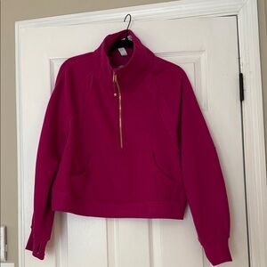 Lululemon Athletica Magenta Half-Zip Sweatshirt